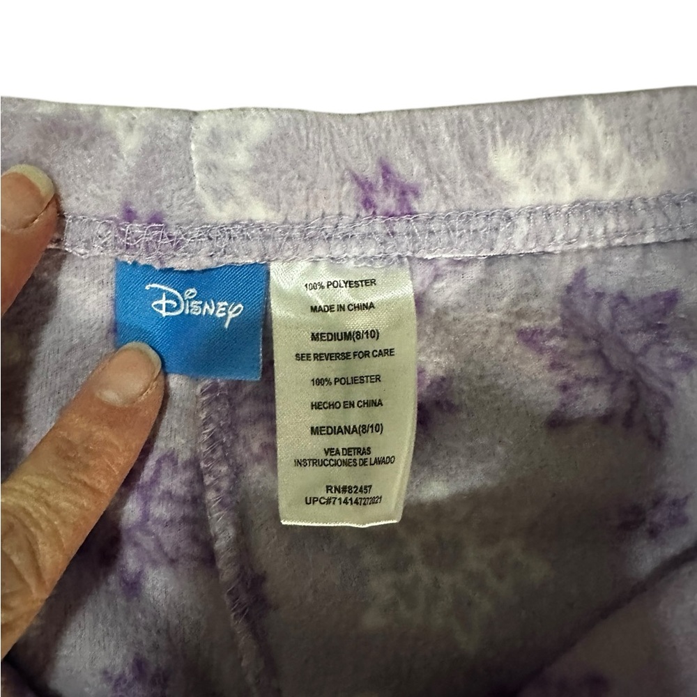 Disney Olaf Snowflake Fleece Pajamas size medium - Picture 5 of 5